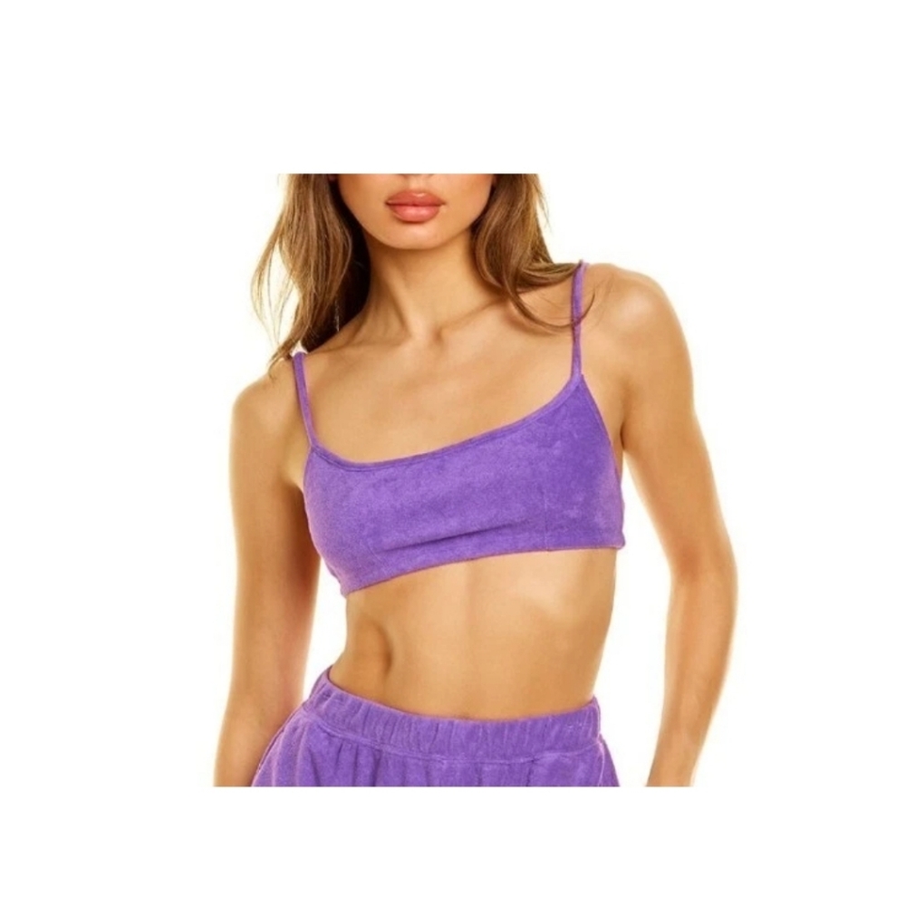 Danielle Bernstein Pull-On Purple Bra Top Womens XXL | See DESCRIPTION